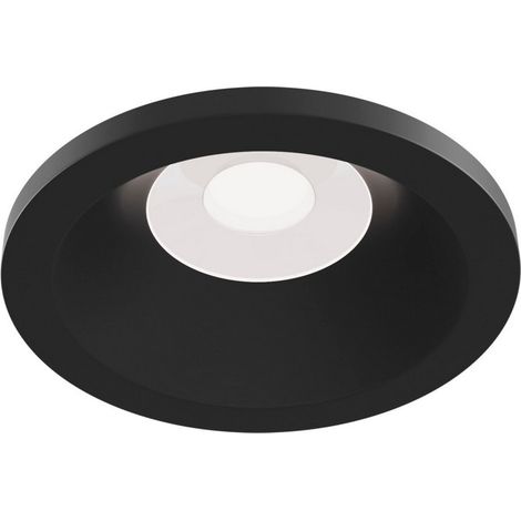 Zoom Downlight encastré noir, 1 lumière IP65, GU10 (1/4)