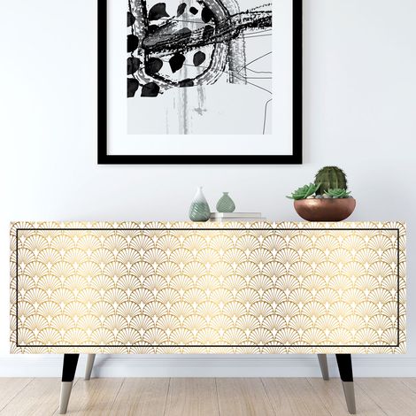 Stickers meuble - Motif Oriental - 20 x 60 cm - Adhésif BRILLANT (1/2)