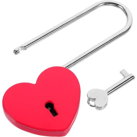cadenas en forme de c ur avec cl id al pour une bo te bijoux (1/5)