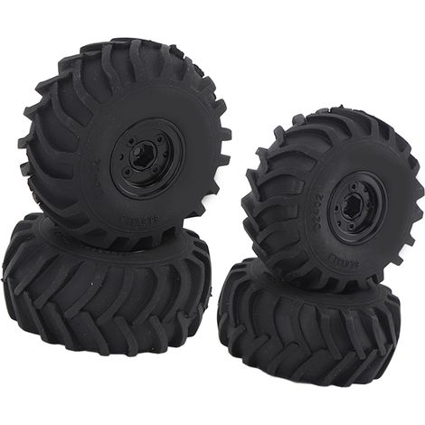 RC-Crawler-Reifen, 1 Zoll Gummifelge, passend für AXIAL 1/24 SCX24 RC-Crawler, Ersatz, Schwarz (1/5)
