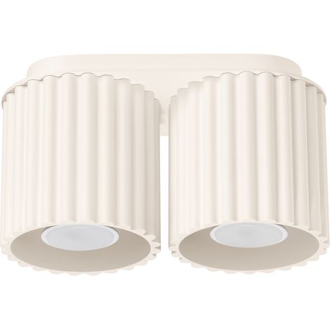 Deckenleuchte Aura 2 GU10 beige ALU Sollux SL.1790 (1/5)