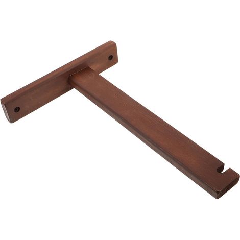 Support de Fixation pour Applique Murale en Bois, Support D'applique en Bois, Couleur Café, 30x19,5x3,8cm, Style Vintage, pour Chevet Cuisine (1/5)