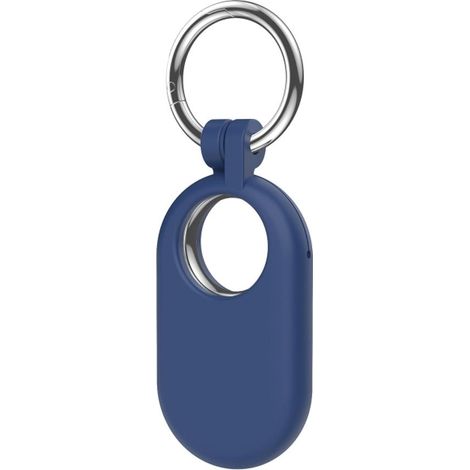 Custodia in silicone per samsung galaxy smarttag2 - blu scuro