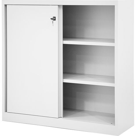 BISLEY, Armoire à portes coulissantes ECO, 2 tablettes, 3 (1/5)