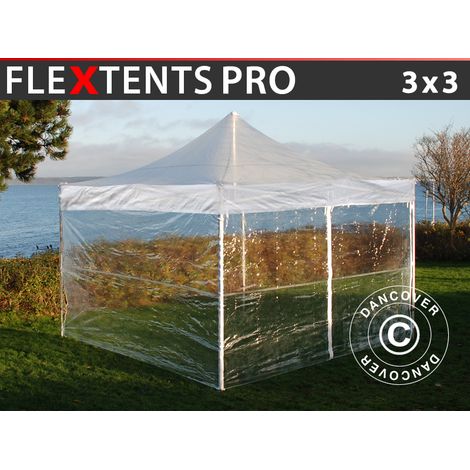 Tente pliante Chapiteau pliable Tonnelle pliante Barnum pliant (1/4)