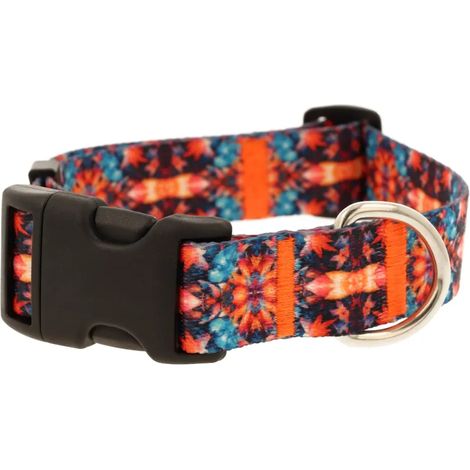 Collier ajustable pour chien, fait main, style fusion. Taille L : 40-55 cm (1/5)