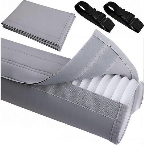 Gaine isolante pour tuyau de climatiseur portable 5" et 5,9", installation rapide, noire. (1/5)