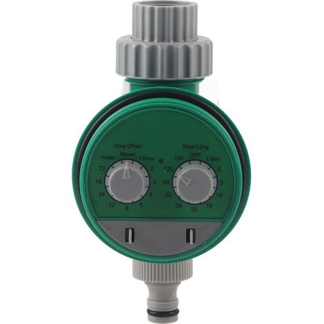 Automatische elektronische Gartenbewässerungsuhr, intelligentes Bewässerungssystem mit einstellbarer Zeitschaltuhr, wassersparend, einfach zu installieren, ideal für den Urlaub (1/5)