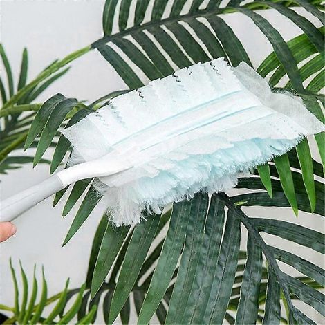 60 recharges pour plumeau électrostatique avec 2 manches, idéal pour le dépoussiérage de la maison, des plafonds, des meubles et de toutes les surfaces. (1/4)