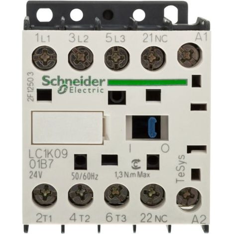 Contacteur TeSys LC1-K - 3P - AC-3 440V 9 A - bobine 24 V CA - LC1K0901B7