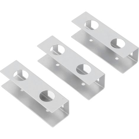 Support de fixation pour ordinateur portable sous bureau, gain de place et sans rayures, en acier au carbone dur, étagère sous bureau pour clavier avec vis (1/5)