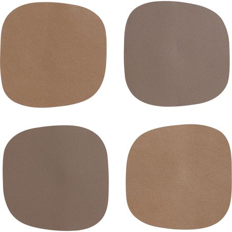 Vinanivao Untersetzer 10 x 10 cm bronze/braun 4er-Set Platzdecken