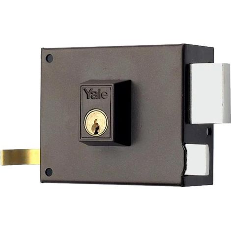 YALE cerradura yale  125-a/hpr/12/ derecha , Cerradura Yale / Azbe 125-a/hpr/12/derecha.      - Cerradura de sobreponer con doble cilindro.- Cilindro exterior forjado o (1/2)