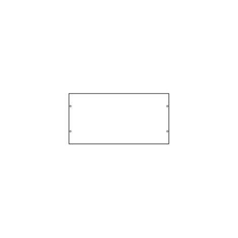 Pannello frontale cieco Hager 300x600mm UC234