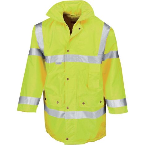 Result Parka da lavoro 3/4 ad alta visibilità Giallo XXL