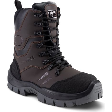 Rangers de sécurité marron RANGERS FUSIONGRIP GASTON MILLE CONSTRUCTION BTP S3L HI CI FO LG SR - ROMA3 45