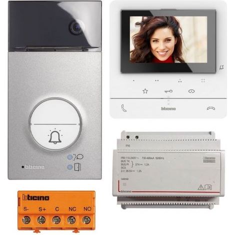 Bticino Kit video vivavoce Wi-Fi monofamiliare Linea 3000, Classe 100X - 364614
