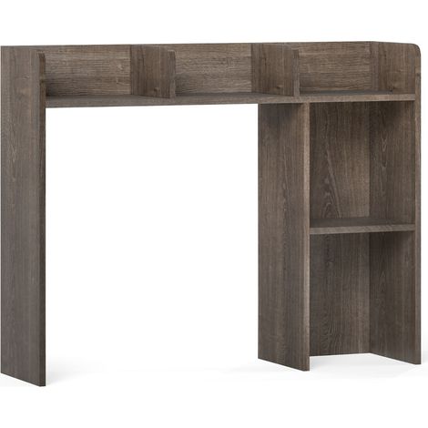 Organizer da scrivania verticale 94 x 25 x 74 cm con 3 ripiani e dispositivo antiribaltamento moderno in legno marrone 200017274