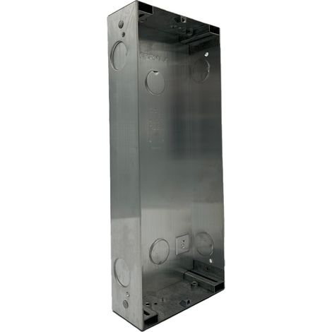 Caja empotrar cora s6 de aluminio con ajuste de 10 mm y marcas para cableado. (1/2)