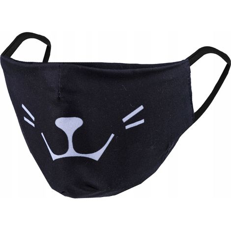 Masque de chien en coton streetwear sublimé (1/3)