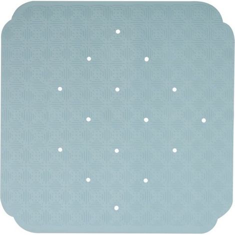 Tapis Fond de douche Caoutchouc RUBY 53x53cm Bleu Froid Spirella