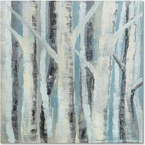 Tableau bois bouleau 2 - 30 x 30 cm (1/3)