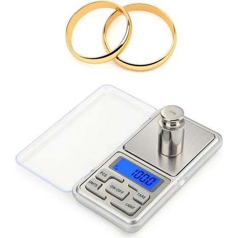 Elektronische Präzisionswaage 500 g/0,1 g, digitale Miniatur-Taschenwaage zum Wiegen von Tee, Gold, industrielles, hochpräzises tragbares Messgerät. (1/5)