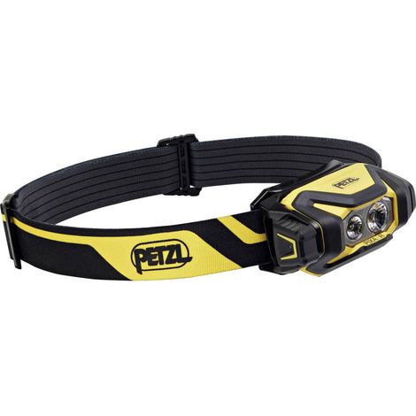Petzl Pixa R lampada frontale nera e gialla professionale