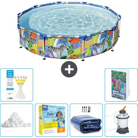 Bestway Steel Pro Rund - Dschungel - 305x66 cm - 7-teilig  S75 (1/5)