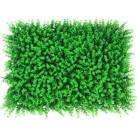 Mini mur végétal artificiel, fleurs et feuilles artificielles, pour décoration de fête, mariage et festival, eucalyptus, 60 x 40 cm (1/5)