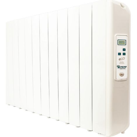 Radiateur électrique à inertie fluide 2000W FARHO Eco Green Ultra 12 Eléments Blanc Programmable Basse Consommation Garantie 20 ans (1/5)
