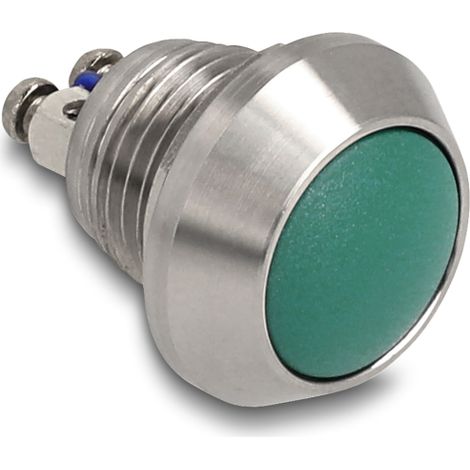 Delock Pulsador para InstalaciÃ³n 12 mm 2 x Tornillo Terminal verde