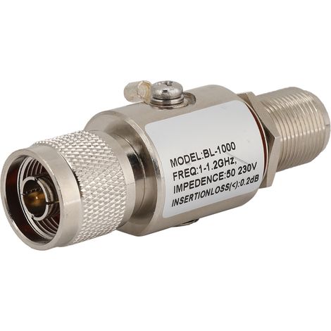 BL-1000 Parafoudre 1-1,2 GHz, connecteurs N mâle et N femelle, protection contre les surtensions et la foudre sur toute la bande (1/5)