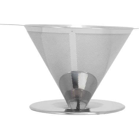 Filtre à café en acier inoxydable pour machine à café, accessoire de percolation et de goutte à goutte (1/5)