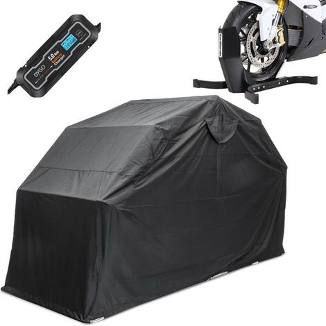 Faltgarage für Motorräder - Motoguard ST7600 - XXL 338×138×188 cm - Nylon Oxford 600D - Metallrahmen korrosionsbeständig