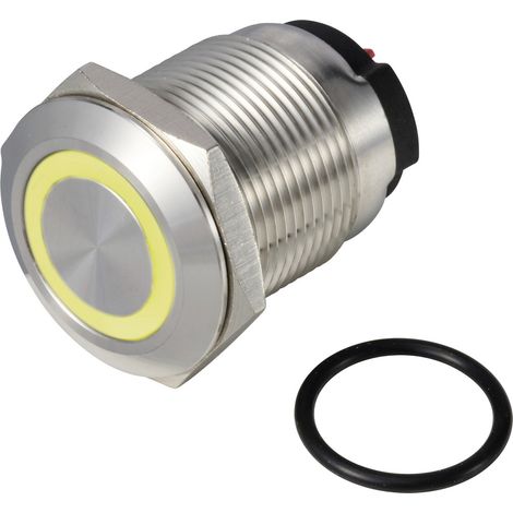 TRU COMPONENTS TC-13224220 ONPOW6319F-10ZE/Q/Y/12V/S Drucktaster 36 V DC/AC 2 A 1 x Aus/(Ein) rasten