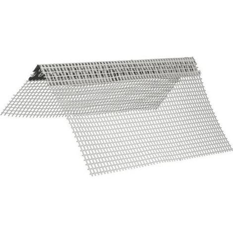Paraspigolo in alluminio con rete 8x12 - barra 2.5 m