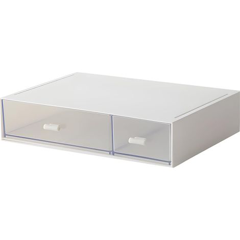 Organiseur de bureau, tiroirs de rangement empilables, organiseur à tiroirs en plastique, boîte de rangement de bureau pour petits objets et organisation de bureau (1/5)