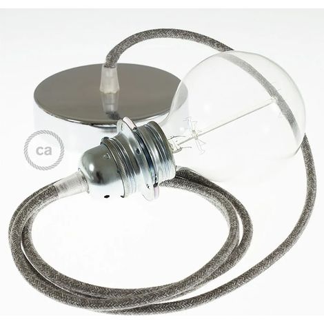 Lámpara colgante creative-cables rn02 kit diy cable textil cobre (1/3)