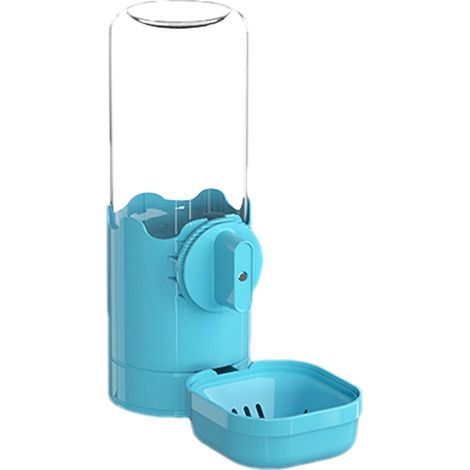Distributeur d'eau automatique pour cage d'animal de compagnie, 750 ml, abreuvoir à siphon avec gravité Gamelle d'eau grande (1/5)