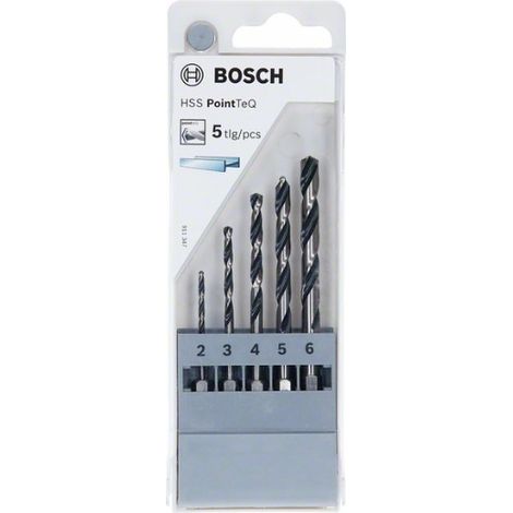 Broca para metal HSS PointTeQ, Hex, set 5 uds BOSCH 2607002824 (1/5)