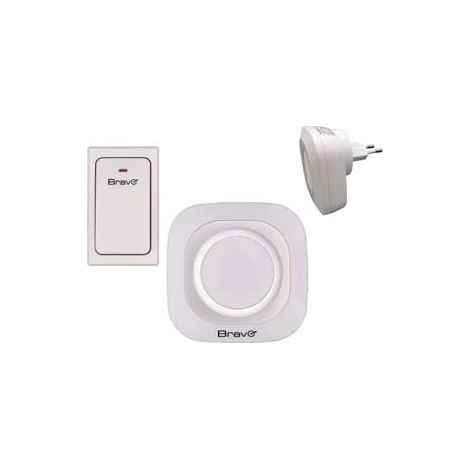 CAMPANELLO WIRELESS KIN-PLUG IN- - colore bianco - 1 pezzi BRAVO