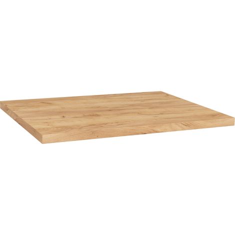 Akord – Plan de travail cuisine basse 80 cm – Chêne craft – Aggloméré laminé 32 mm – Résistant à l'humidité et à la vapeur – Dimensions 80x60x3,2 cm (1/5)