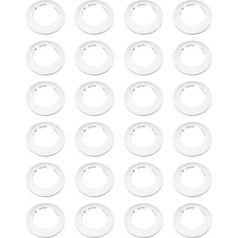 Rosace Radiateur Cache Tuyau pour Radiateur Chauffage Plomberie Couvercle de Trou Mural Sol,10 pcs (cache tuyau radiateur) (1/5)