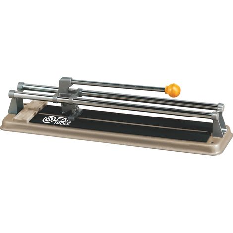 Fartools – Coupe carrelage manuel 400mm – Capacité de coupe 12mm – Molette carbure 15x6x1,5mm – Guidage coulisseaux avec 2 barres Ø14mm