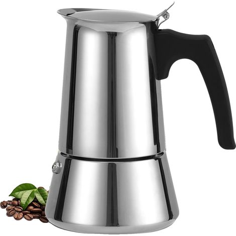 Cafetera Moka, acero inoxidable, capacidad para 6 tazas, 300 ml. (1/2)