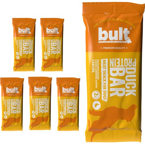 Barrita proteica para perros BULT BAR sabor pato 5x75g (1/3)