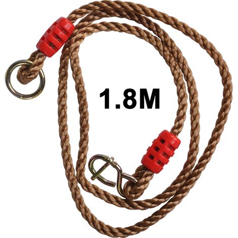 2 Cordes de Balançoire Réglables, 1,8m Cordes Suspendues Résistantes pour Arbre, Idéales pour Hamac et Chaise Suspendue (1/5)