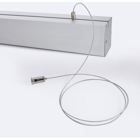 Profil Aluminium Sixe en Saillie et Suspendu avec Capot Continu Pour Ruban LED jusqu'à 22 mm Aluminium 2 m Blanc translucide (1/3)