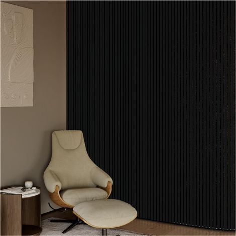 Panneaux muraux en MDF, acoustiques, décoration murale intérieure, décalcomanie murale, matériau MDF 3D / 0,81 m², panneau de 135 x 60 x 1 cm, épaisseur 1 cm (02) (1/5)